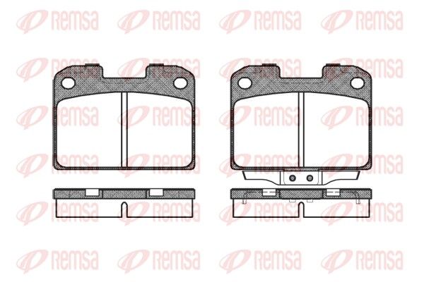 REMSA 0476.00 Brake Pad Set, disc brake