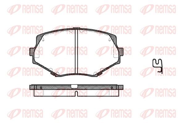 REMSA 0478.02 Brake Pad Set, disc brake