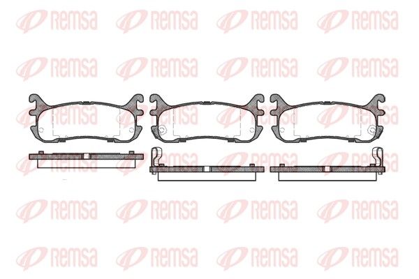 REMSA 0479.02 Brake Pad Set, disc brake