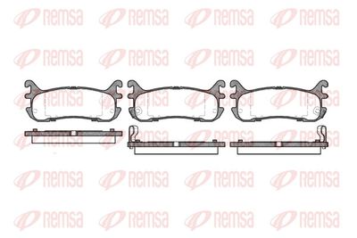 Brake Pad Set, disc brake REMSA 0479.02