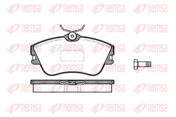 REMSA 0480.00 Brake Pad Set, disc brake