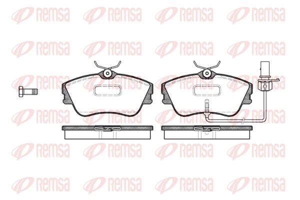 REMSA 0480.21 Brake Pad Set, disc brake