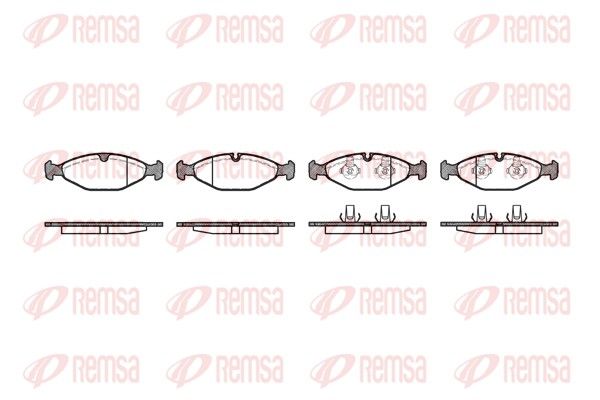 REMSA 0481.00 Brake Pad Set, disc brake