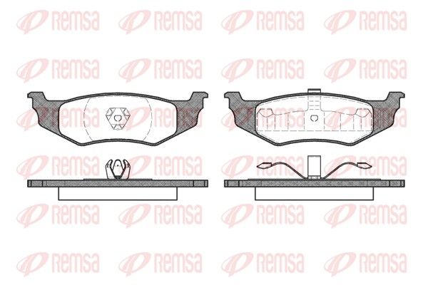 REMSA 0482.30 Brake Pad Set, disc brake