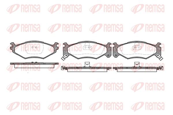 REMSA 0483.02 Brake Pad Set, disc brake