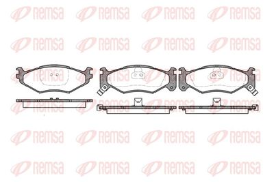 Brake Pad Set, disc brake REMSA 0483.02