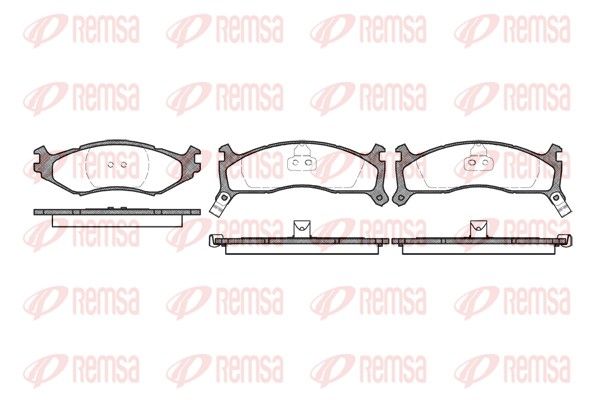 REMSA 0484.02 Brake Pad Set, disc brake