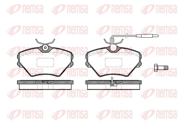 REMSA 0485.02 Brake Pad Set, disc brake