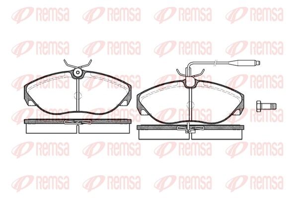 REMSA 0486.02 Brake Pad Set, disc brake