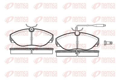 Brake Pad Set, disc brake REMSA 0486.02