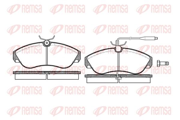 REMSA 0487.02 Brake Pad Set, disc brake