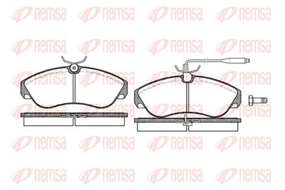 Brake Pad Set, disc brake REMSA 0487.02