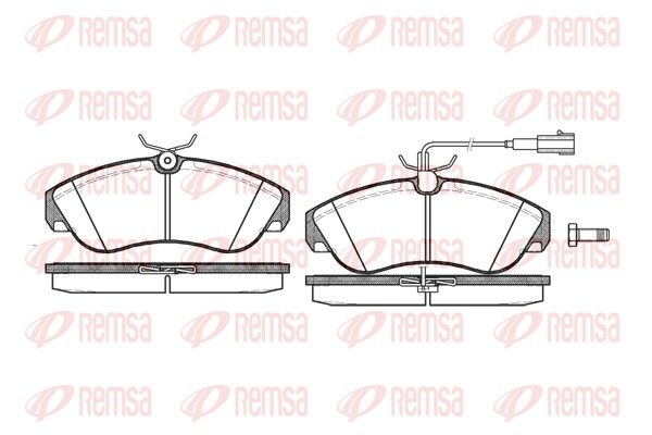 REMSA 0487.11 Brake Pad Set, disc brake