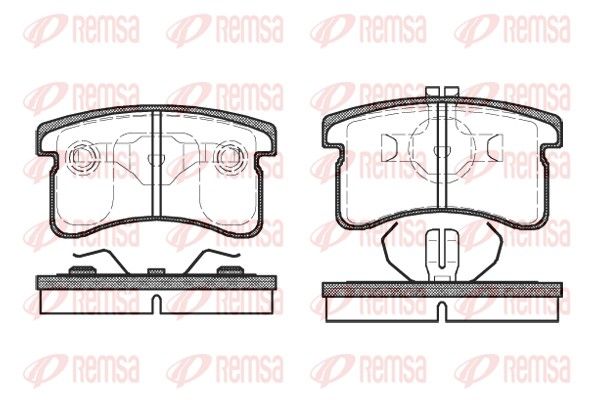 REMSA 0489.00 Brake Pad Set, disc brake
