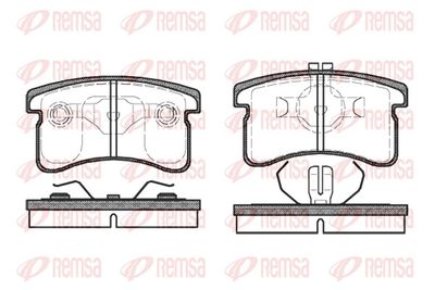 Brake Pad Set, disc brake REMSA 0489.00