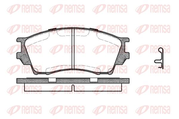 REMSA 0491.00 Brake Pad Set, disc brake