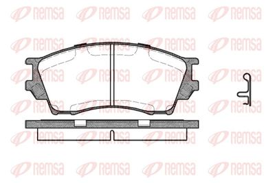 Brake Pad Set, disc brake REMSA 0491.00