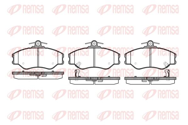 REMSA 0494.02 Brake Pad Set, disc brake