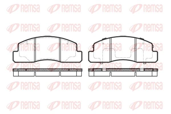REMSA 0495.00 Brake Pad Set, disc brake