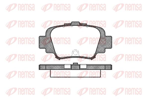 REMSA 0499.00 Brake Pad Set, disc brake