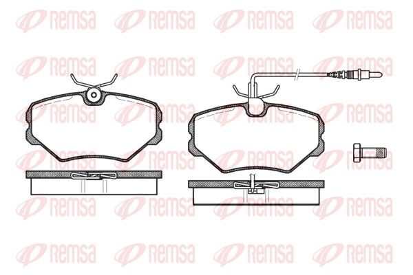 REMSA 0500.02 Brake Pad Set, disc brake