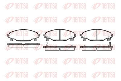 Brake Pad Set, disc brake REMSA 0501.02