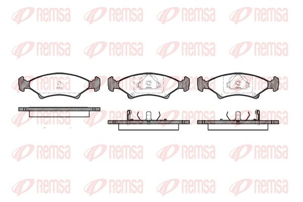 REMSA 0502.02 Brake Pad Set, disc brake