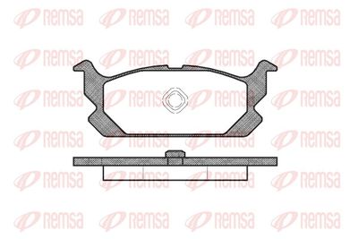 Brake Pad Set, disc brake REMSA 0503.00