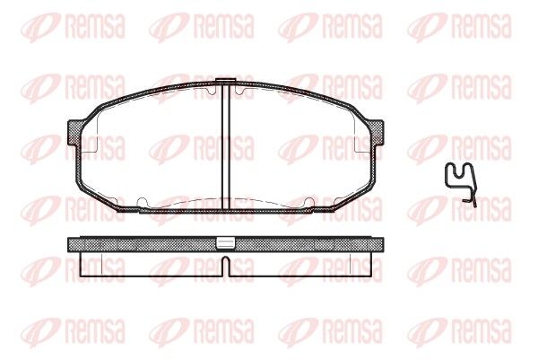 REMSA 0504.02 Brake Pad Set, disc brake