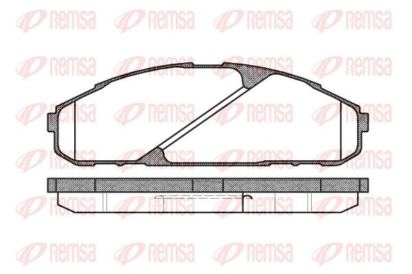 REMSA 0507.00 Brake Pad Set, disc brake