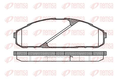 Brake Pad Set, disc brake REMSA 0507.00