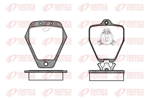 REMSA 0508.10 Brake Pad Set, disc brake