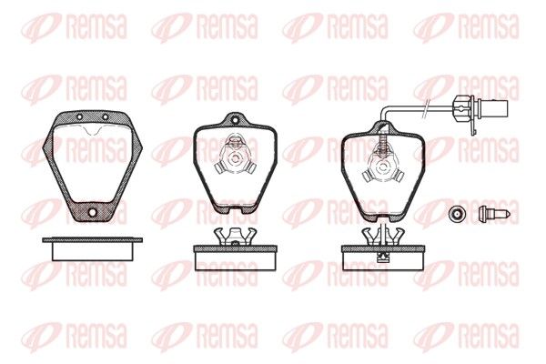 REMSA 0508.22 Brake Pad Set, disc brake