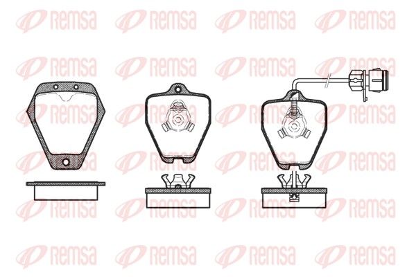 REMSA 0508.12 Brake Pad Set, disc brake
