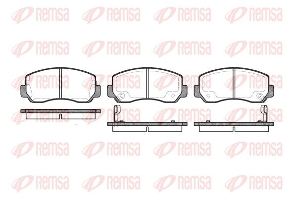 REMSA 0509.02 Brake Pad Set, disc brake