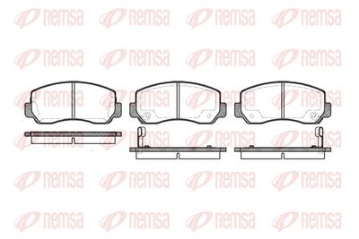 Brake Pad Set, disc brake REMSA 0509.02