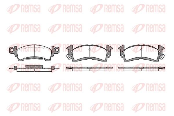 REMSA 0510.00 Brake Pad Set, disc brake