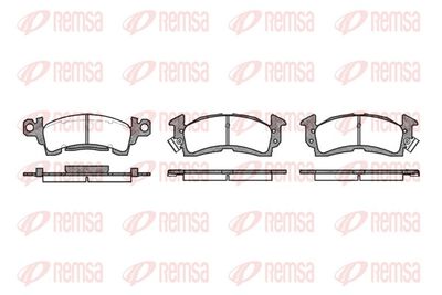 Brake Pad Set, disc brake REMSA 0510.00