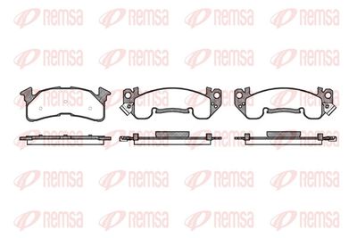 Brake Pad Set, disc brake REMSA 0514.00
