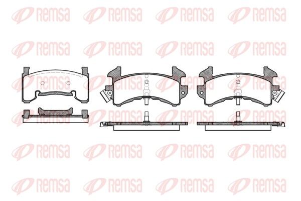REMSA 0515.00 Brake Pad Set, disc brake