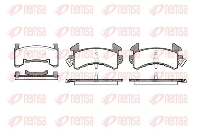 Brake Pad Set, disc brake REMSA 0515.00