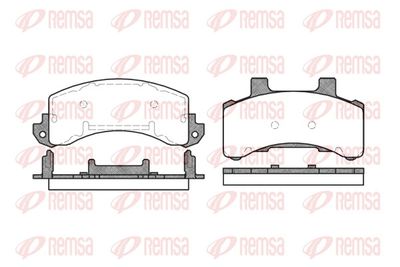 Brake Pad Set, disc brake REMSA 0516.00