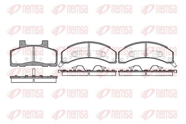 REMSA 0518.02 Brake Pad Set, disc brake