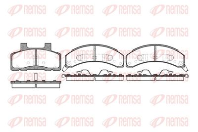 Brake Pad Set, disc brake REMSA 0518.02