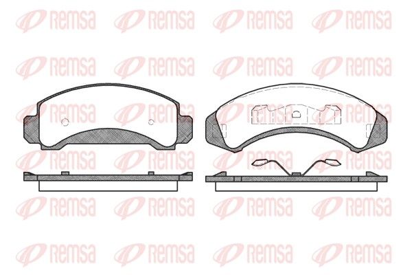 REMSA 0523.00 Brake Pad Set, disc brake