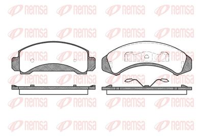 Brake Pad Set, disc brake REMSA 0523.00