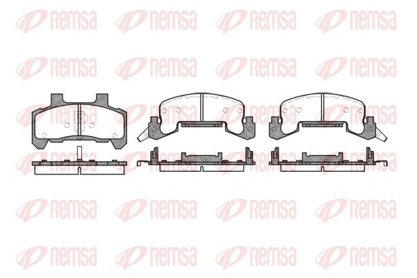 REMSA 0526.02 Brake Pad Set, disc brake
