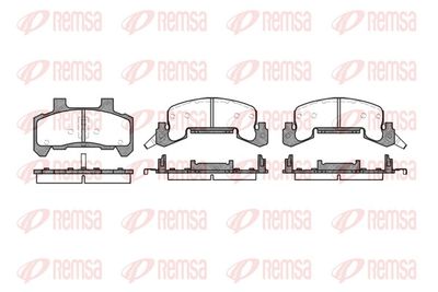 Brake Pad Set, disc brake REMSA 0526.02