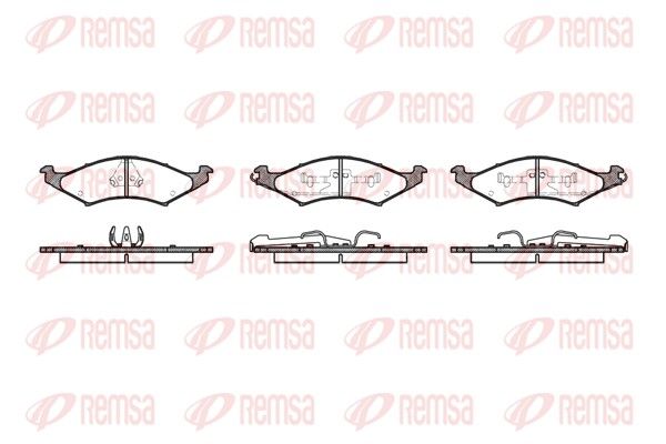 REMSA 0527.00 Brake Pad Set, disc brake