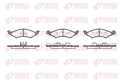 Brake Pad Set, disc brake REMSA 0527.00